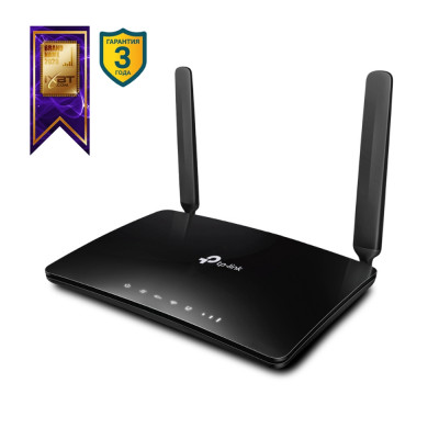 Маршрутизатор TP-Link, портов: 4, LAN: 4, WAN: 1, скорость мб/с: 1 167, антенн: 2, USB: Нет, 33,6х202х141 мм (ВхШхГ), цвет: чёрный, Archer MR600
