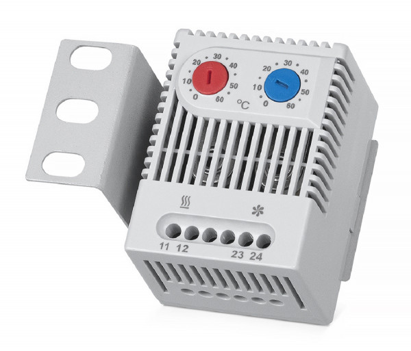 Терморегулятор двойной Cabeus, 67х50х46 мм (ВхШхГ), 30Вт, универсальный, 120V, универсальный, с креплением