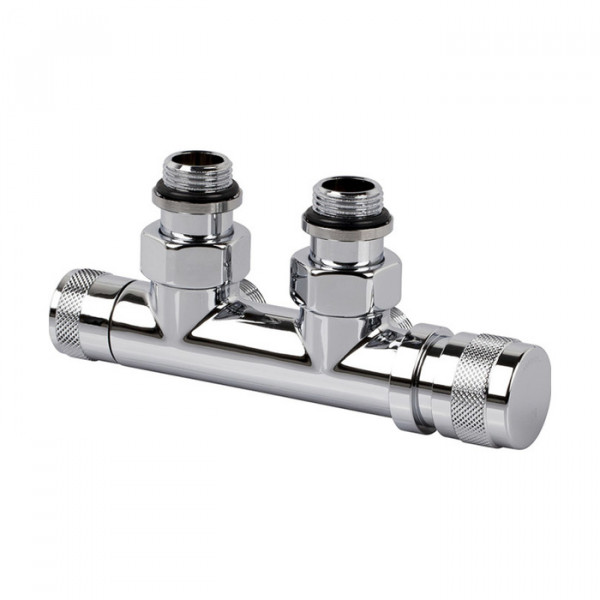 Узел нижнего подключения угловой SR Rubinetterie 1/2х3/4Е хром (правый)