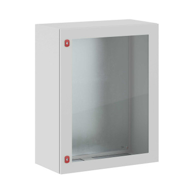 Шкаф электротехнический настенный DKC ST, IP66, 1000х800х400 мм (ВхШхГ), дверь: стекло, корпус: сталь листовая, цвет: серый, с монтажной панелью, (R5STX1084)