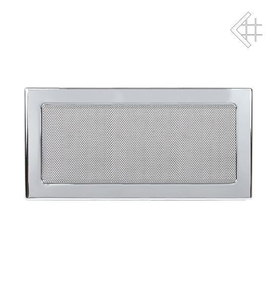 Вентиляционная решетка для камина Kratki 17х37 никелированная 37N