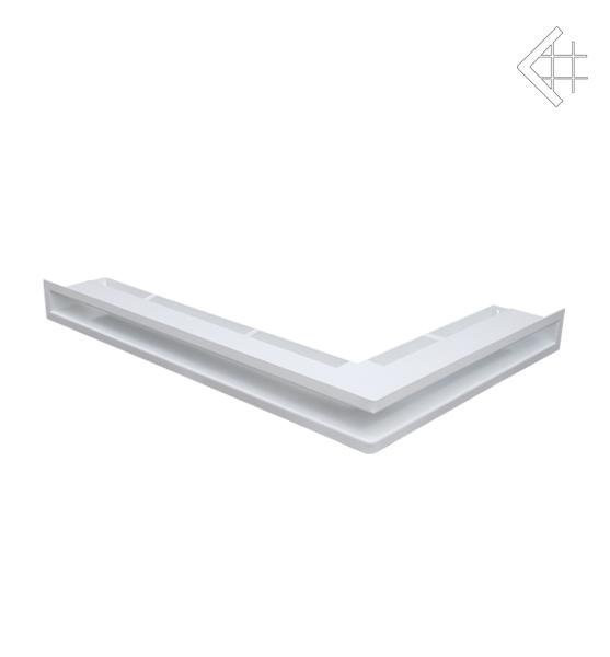 Вентиляционная решетка для камина Kratki Люфт угловая левая белая 60 LUFT/NL/60/45S/B