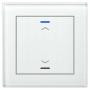 Cенсорный выключатель MDT technologies BE-GTL10W.A1 Cенсорный выключатель KNX/EIB, 2-кнопочный, с символами ВВЕРХ/ВНИЗ, встроенный интерфейс KNX (BCU), RGBW индикация, 4 логических модуля, установка в монтажной коробке, размеры (Ш x В): 9