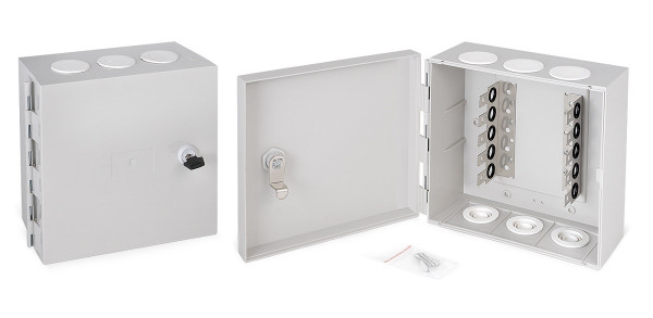 Бокс телефонный Cabeus, 50 пар, 190х205х105 мм (ВхШхГ), (DB-50P)