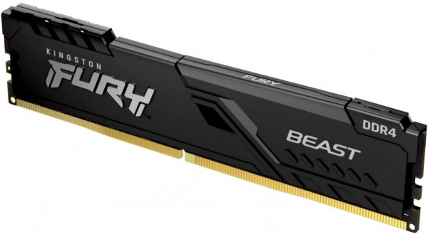 Оперативная память 16Gb DDR4 2666MHz Kingston Fury Beast Black (KF426C16BB/16)