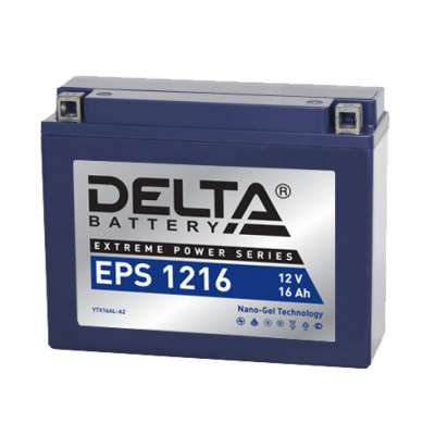Аккумулятор для ИБП Delta Battery EPS, 162х87х205 мм (ВхШхГ),  необслуживаемый свинцово-кислотный,  12V/16 Ач, (EPS 1216)