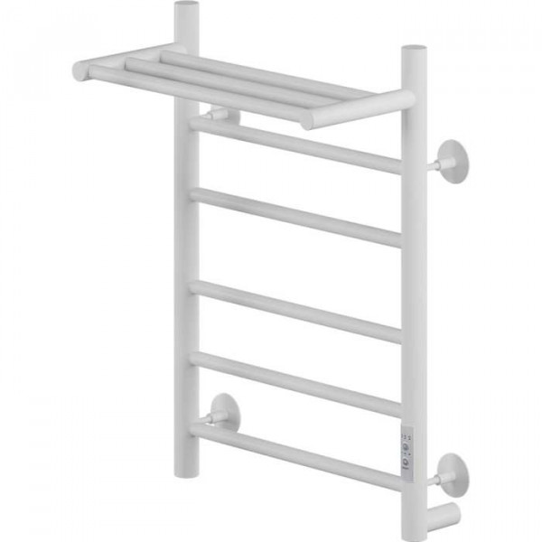 Электрический полотенцесушитель Ника WAY-2 60/40 с полкой RAL9016 белый матовый правый тэн