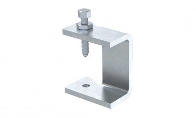 Фиксатор BETTERMANN, на винтах, для лестничных лотков, 52х5х88 (ШхВхД), сталь, покрытие: горячий цинк, Тип: KLL 52 FT