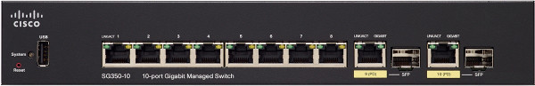 Коммутатор Cisco, SG350-10-K9-EU