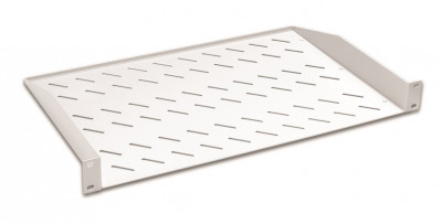 Полка консольная Datarex, перфорированная, 19", 1U, 250 мм Г, нагрузка до 25 кг, для шкафов, цвет: серый