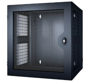 Шкаф телекоммуникационный настенный APC NetShelter WX, 19", 13U, 663х584х631 мм (ВхШхГ), дверь: перфорация, сварной, цвет: чёрный