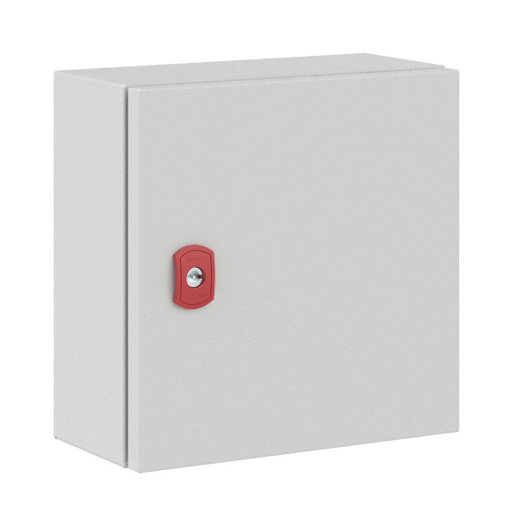 Шкаф электротехнический настенный DKC ST, IP66, 300х300х150 мм (ВхШхГ), дверь: металл, корпус: сталь листовая, цвет: серый, без монтажной панели, (R5ST0331WMP)