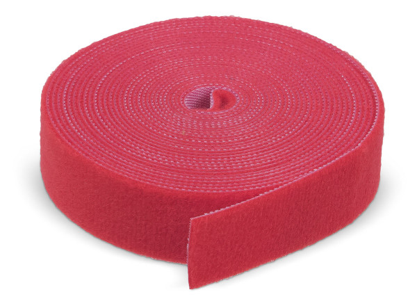 Лента липучая Cabeus, 25 мм Ш, 5 000 мм Д, материал: полиамид, цвет: красный