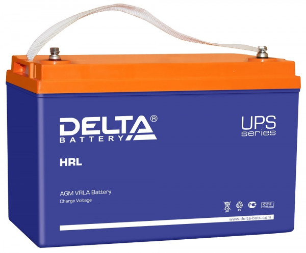 Аккумулятор для ИБП Delta Battery HRL-X, 220х171х330 мм (ВхШхГ),  необслуживаемый свинцово-кислотный,  12V/120 Ач, цвет: синий, (HRL 12-120 X)