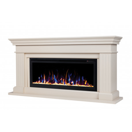 Линейный электрокамин Real-Flame Ontario BV/42 с очагом Saphir 42