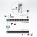 Переключатель KVM Aten, портов: 16, 44х256,6х437,2 мм (ВхШхГ), USB, цвет: чёрный