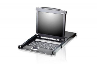 Переключатель KVM Aten, Altusen, портов: 16 х SPHD-18, 44х480х685 мм (ВхШхГ), USB, PS/2, цвет: чёрный