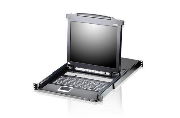 Переключатель KVM Aten, Altusen, портов: 16 х SPHD-18, 44х480х685 мм (ВхШхГ), USB, PS/2, цвет: чёрный