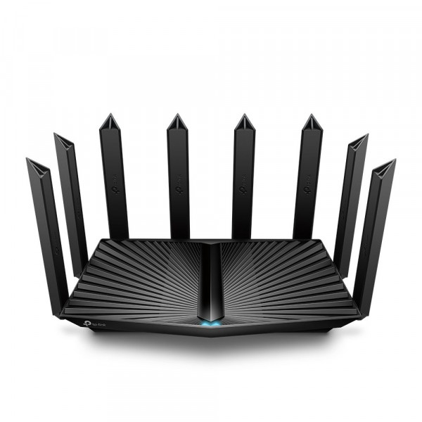 Маршрутизатор TP-Link, портов: 5, LAN: 3, WAN: 2, скорость мб/с: 6 000, антенн: 8, USB: Да, 57,3х277,3х183,9 мм (ВхШхГ), цвет: чёрный, EasyMesh, ARCHER AX80(RU)