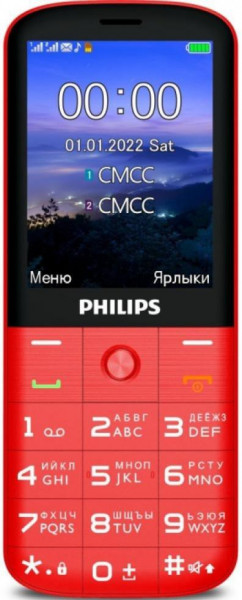 Телефон Philips Xenium E227 Red