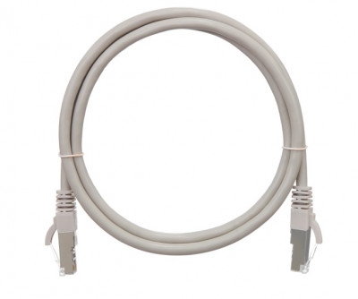 Шнур коммутационный Nikomax, кат. 6, экр., S/FTP, RJ45/8P8C, 250 МГц, d 6,2 10м, LSZH, AWG26 серый, класс Е, (NMC-PC4SE55B-100-C-GY)