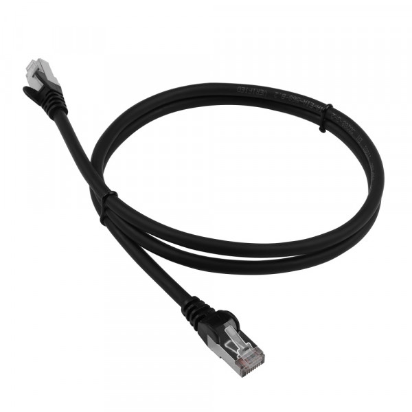Шнур коммутационный Lanmaster, кат. 6A, экр., FTP, RJ45/RJ45, 7м, LSZH, AWG26, чёрный, (LAN-PC45/S6A-7.0-BK)