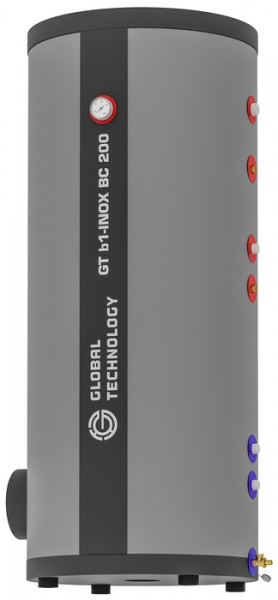 Бойлер косвенного нагрева GlobalTechnology GT b1 inox bc 200 wall floor