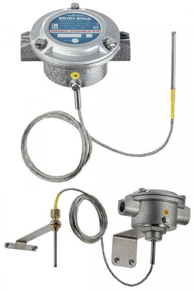 Извещатель пожарный тепловой максимально-дифференциальный взрывозащищенный ИП 101-07мд (компл.09), КВМ15+ОЭ, класс A3R (64-76)°С