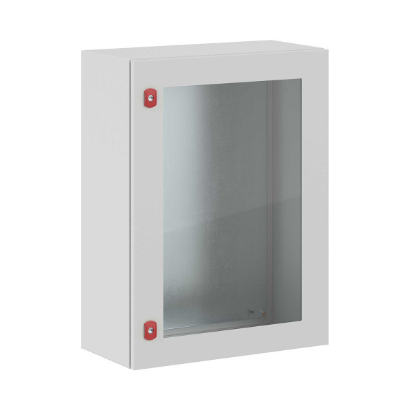 Шкаф электротехнический настенный DKC ST, IP66, 800х600х300 мм (ВхШхГ), дверь: стекло, корпус: сталь листовая, цвет: серый, с монтажной панелью, (R5STX0863)