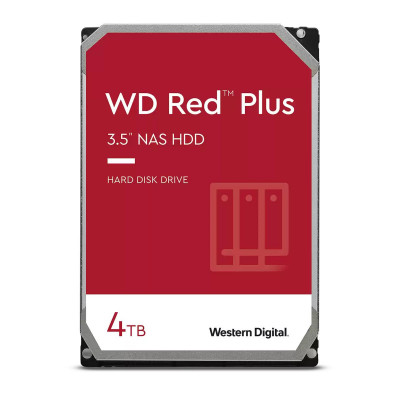 Жёсткий диск WD Red Plus, 4 ТБ, SATA, 5 400 rpm, WD40EFZX