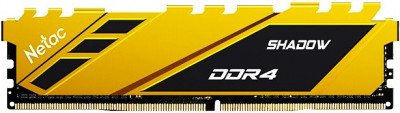 Оперативная память 16Gb DDR4 2666MHz Netac Shadow Yellow (NTSDD4P26SP-16Y)