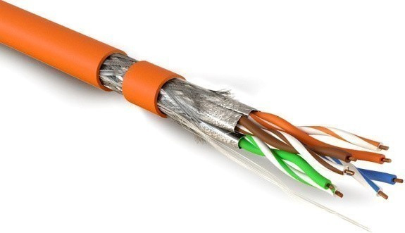 Бухта Hyperline SFTP4-C7-S23-IN-LSZH-OR-500, 500м