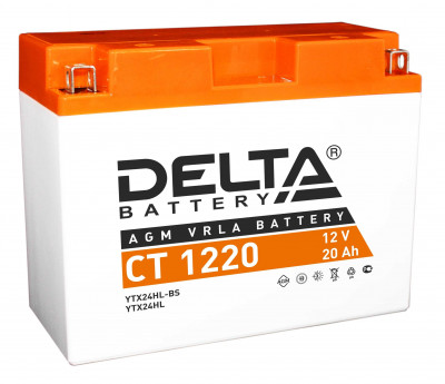 Аккумулятор для ИБП Delta Battery CT, 159х91х204 мм (ВхШхГ),  необслуживаемый свинцово-кислотный,  12V/20 Ач, (CT 1220)