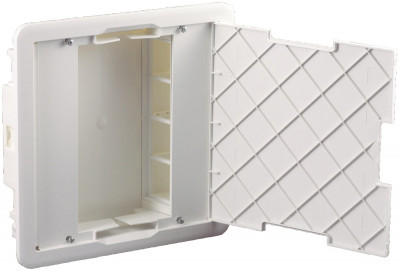 Коробка для настенного монтажа Efapel, внутренняя, 2х8 модуля, с крышкой, цвет: белый
