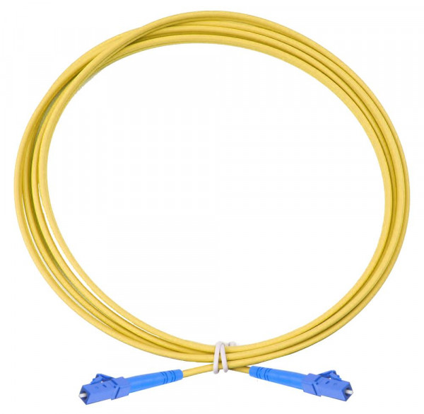 Коммутационный шнур оптический Eurolan Tight Buffer, Simplex LC/LC, OS2 9/125, LSZH (нг(A)-HF), 7м, цвет: жёлтый, (41E-S2-LC-LC-07)