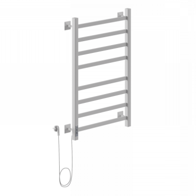 Электрический полотенцесушитель Ника STEP-1 80/50 RAL9016 белый матовый левый тэн