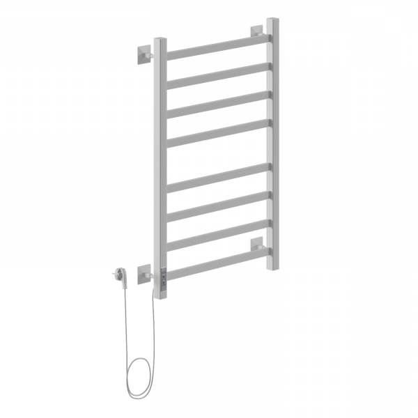 Электрический полотенцесушитель Ника STEP-1 80/50 RAL9016 белый матовый левый тэн