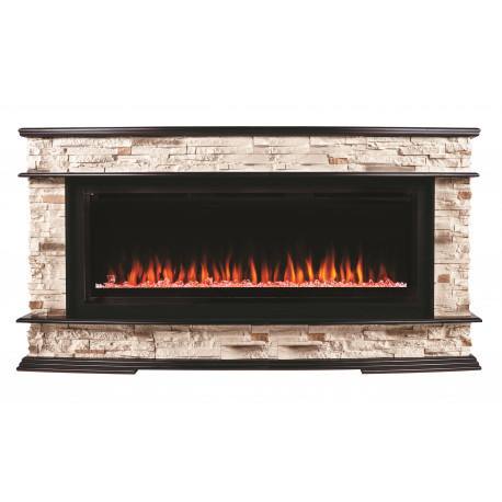 Линейный электрокамин Real-Flame Frankfurt 50 с очагом Saphir 50