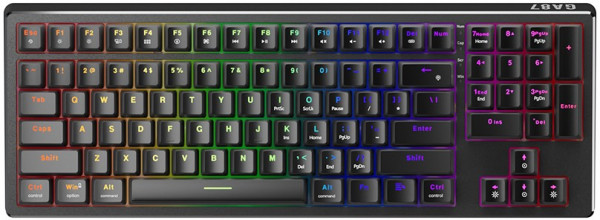 Клавиатура 1STPLAYER GA87 RGB Black