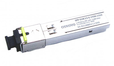 Модуль OSNOVO, SC (UPC), (SFP-S1SC13-G-1550-1310-I)