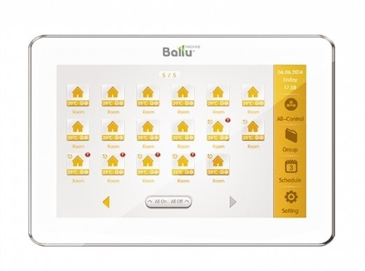 Пульт управления центральный Ballu BVRF-CE52