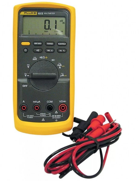 Мультиметр FLUKE, кабельный, с дисплеем, питание: батарейки, корпус: пластик, (3947847)