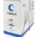 Кабель витая пара Cabeus, F/UTP, 4 пар., кат. 5е, проводник Ø 0,5мм, AWG24, LSZH (нг(A)-HF), 100МГц, 1м (бухта 305м), тип прокладки: внутри зданий, цвет: оранжевый