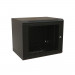 Шкаф телекоммуникационный настенный WRline TW, 19", 15U, 775х600х450 мм (ВхШхГ), дверь: перфорация, боковая панель: сплошная несъемная, разборный, цвет: чёрный