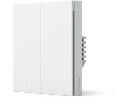 Умный выключатель Aqara Smart Wall Switch H1 White (No Neutral, Double Rocker)