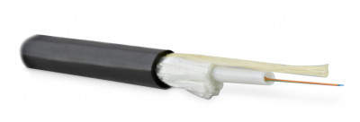 Кабель волоконно-оптический Hyperline Loose tube,  24хОВ, OM1 62,5/125, PE, Ø 7,3мм, снаружи зданий, небронированный, цвет: чёрный
