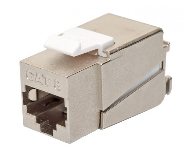 Разъём Eurolan, RJ45, кат. 8, экр., цвет: серебристый, Q-Tool