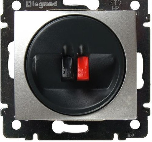 Розетка в сборе Legrand Valena, 1x DIN 41 529, кат. 5е, экр., внутренняя, 51х58 мм (ВхШ), цвет: алюминий, (LEG.770223)