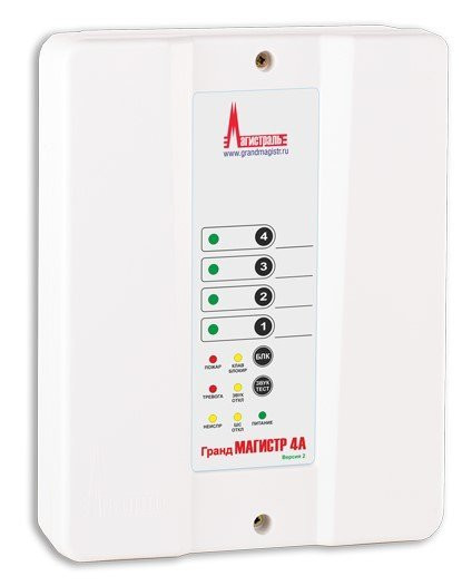 Прибор приемно-контрольный охранно-пожарный Гранд Магистр 4А (версия 2)