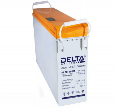 Аккумулятор для ИБП Delta Battery FT-M, 316х105х548 мм (ВхШхГ),  Необслуживаемый свинцово-кислотный,  12V/150 Ач, цвет: белый, (FT 12-150 M)